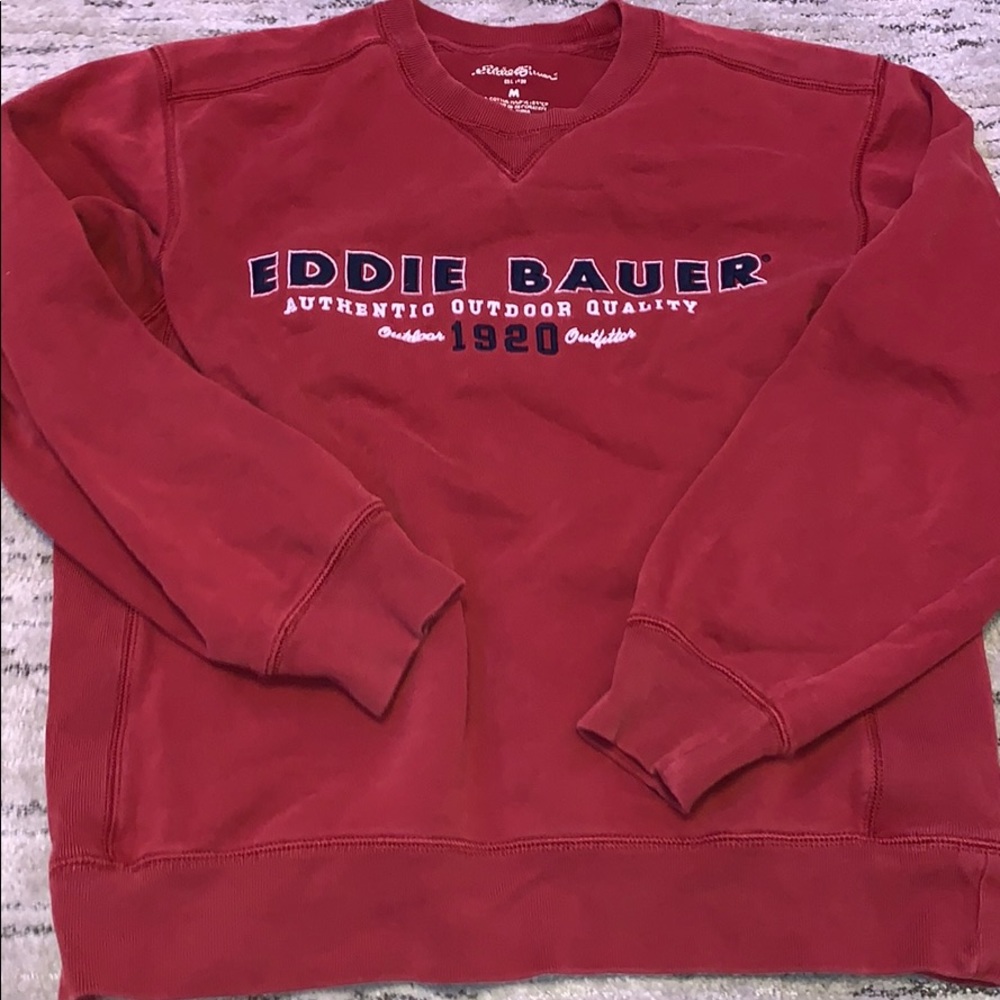 red crew neck